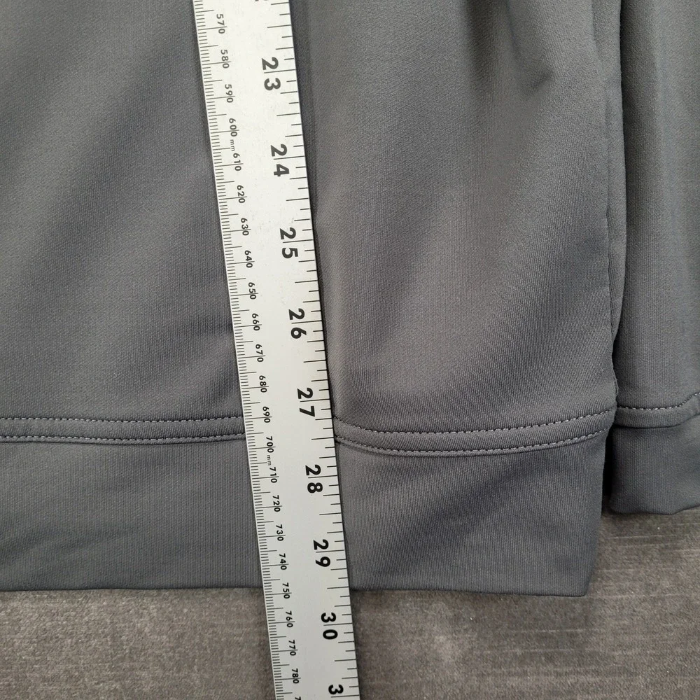Peter Millar Mens XL Gray Quarter Zip Pullover NCH Logo Performance Golf Shirt - Picture 5 of 6